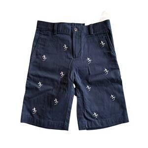 NWT Brooks Brother Lizard Navy Bermuda Shorts Boys 10